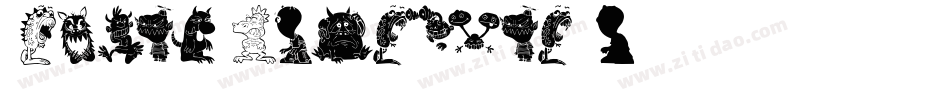 Scary Monsters字体转换
